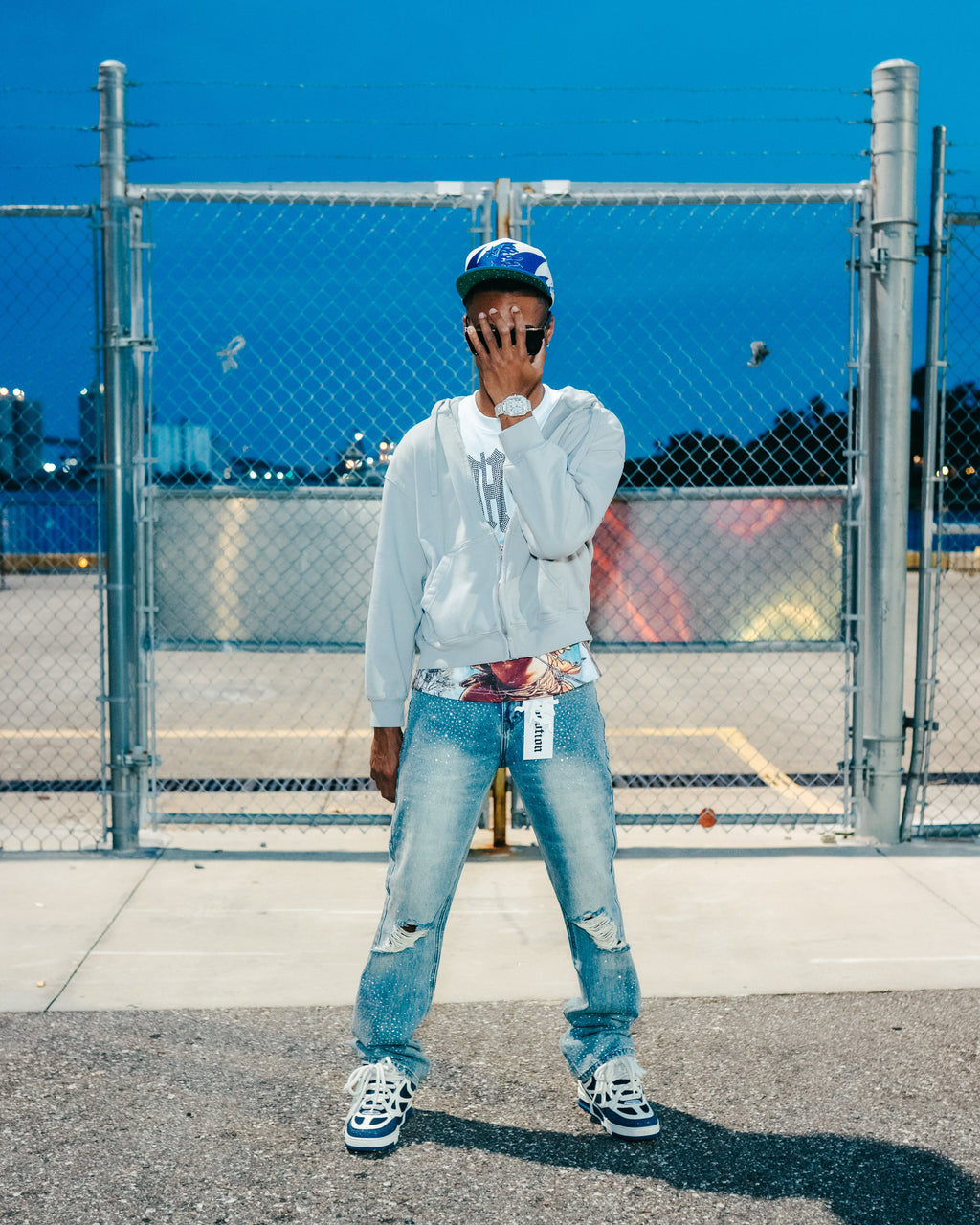 ‘ME’ Rhinestone Jeans