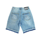 ‘ME’ Rhinestone Denim Shorts
